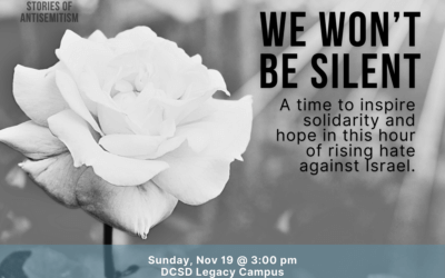 We Won’t Be Silent – a Jewish-Chrisitan solidarity event