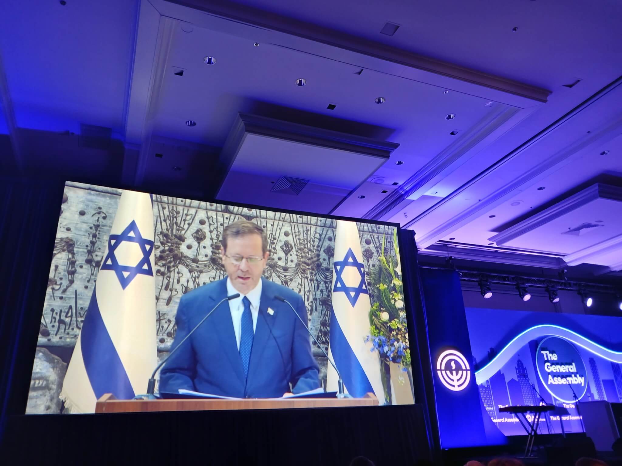 Israeli President, Isaac Herzog at the Federations General Assembly 2022