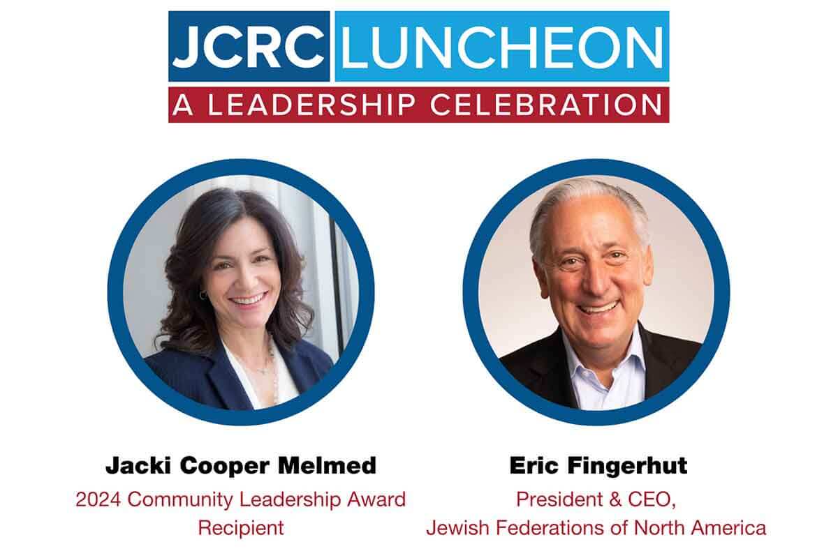 2024 JCRC Luncheon - Jacki Cooper Melmed and Eric Fingerhut