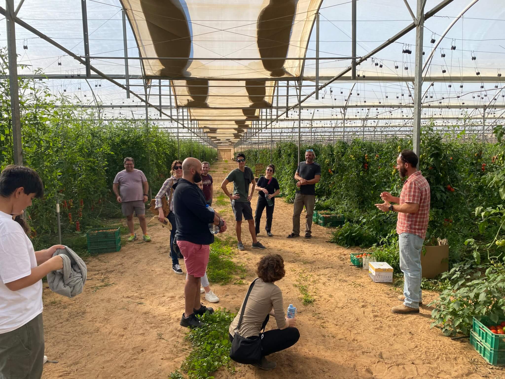 Green house in Ramat Hanegev as seen during Colorado cohort visit to Israel in 2022