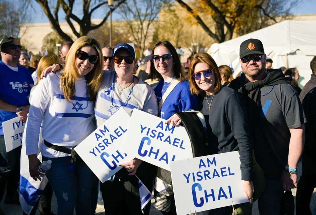 Members of the Colorado delegation at March for Israel
