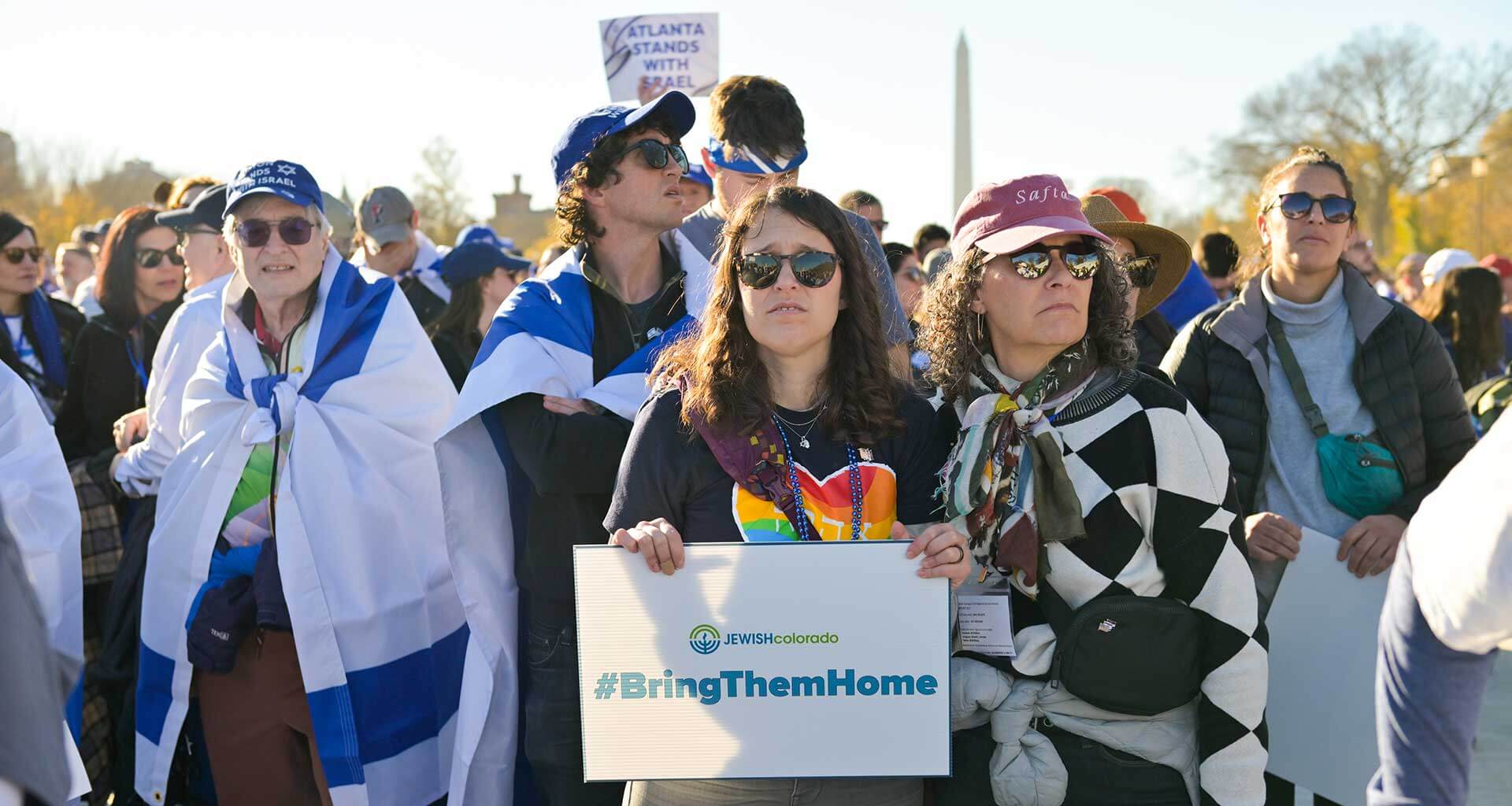 Members of the Colorado delegation at March for Israel