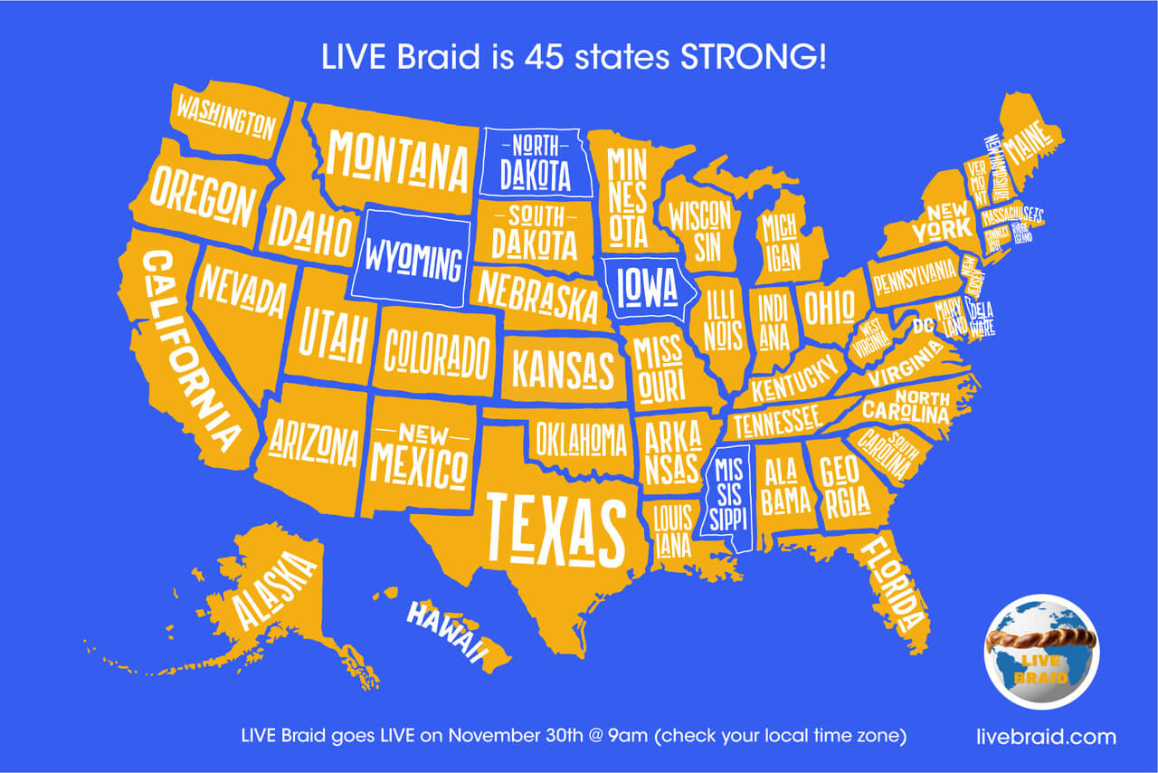 LIVE Braid US map