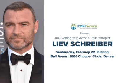 Award-Winning Actor Liev Schreiber to Speak at JEWISHcolorado’s Signature Event; Nancy Gart to be honored with Lifetime Achievement Award