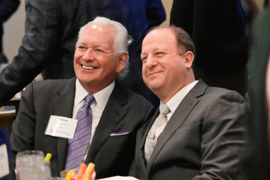 Steve Demby and Governor Polis at 2023 JCRC Luncheon