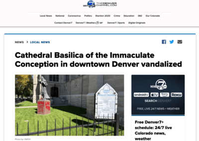 JCRC and ADL Condemn Vandalism of Cathedral Basilica of the Immaculate Conception in Denver