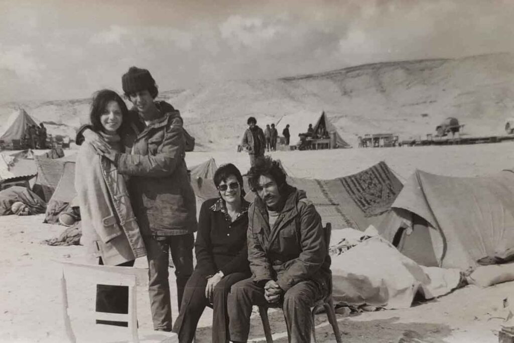 Yuval’s grandmother, Lidya, visiting her husband Yigal, Yuval’s grandfather, in Egypt while Yom Kippur war, two weeks after they got married