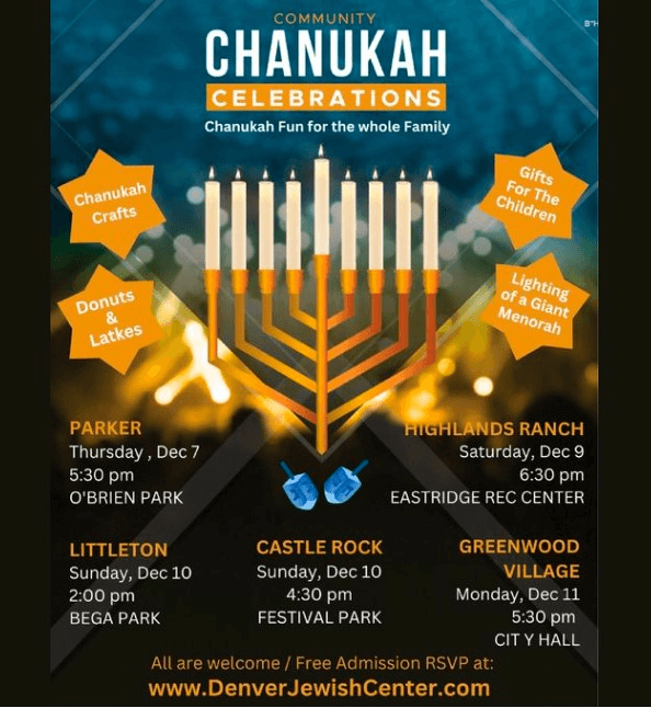 community Chanukah celebrations 2023