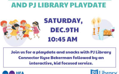 Tot Shabbat and PJ Library Playdate