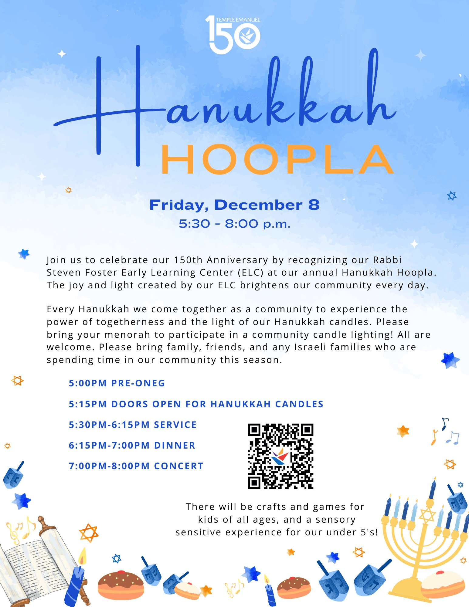 Hanukkah Hoopla at Temple Emanuel