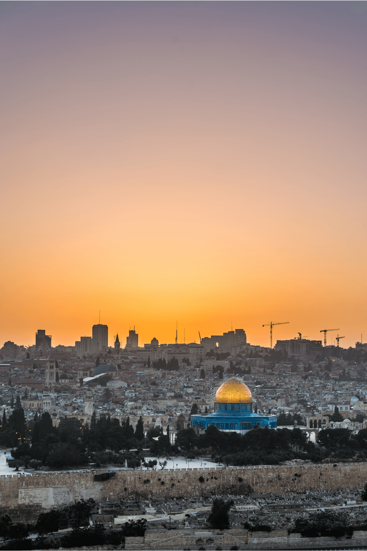 sunset jerusalem israel