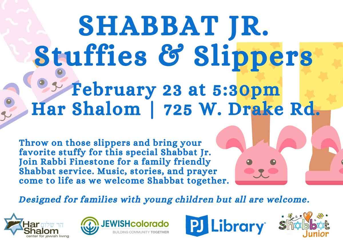 Shabbat Jr Stuffies and Slippers