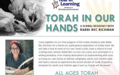 All Ages Torah Program: Exploration & Workshop with Rabbi Richman